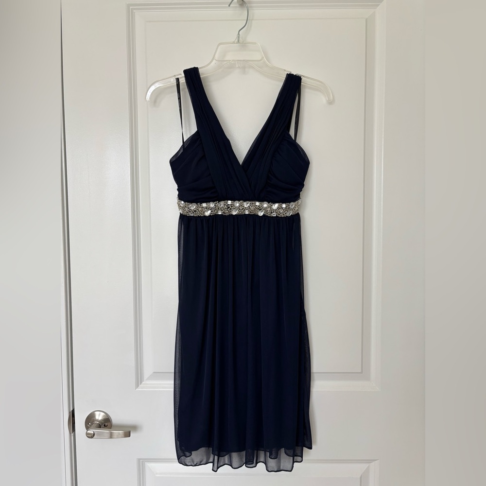 navy City Triangles semi-formal dress, size S